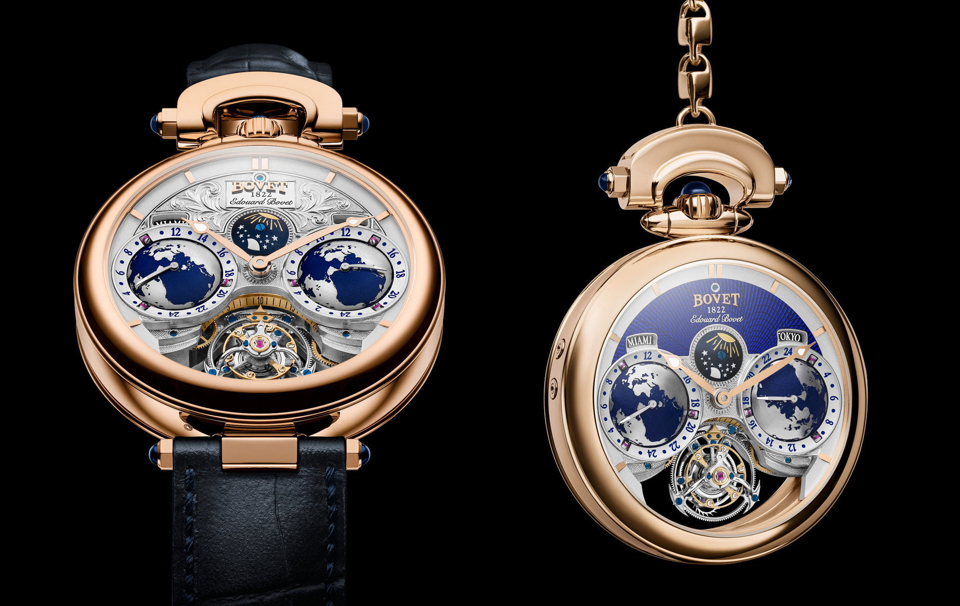 EDOUARD BOVET TOURBILLON 3 TIMES PATENTED