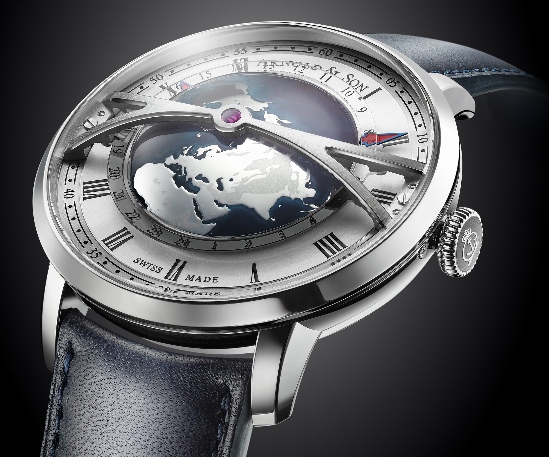 Arnold & Son reimagines the world-time complication in a magnificent, sculptural fashion with the Globetrotter.
