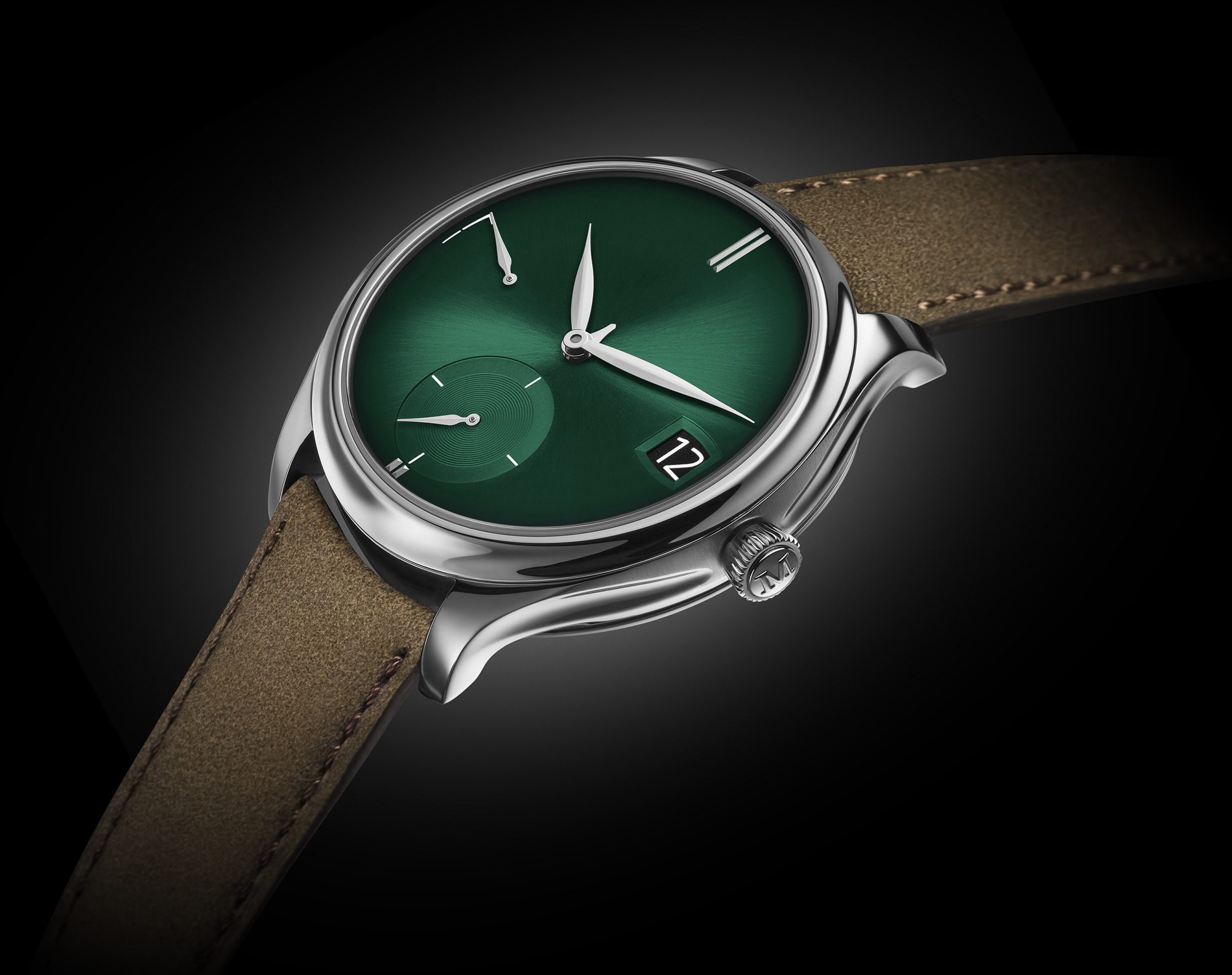 SIMPLE, EFFECTIVE, UNDERSTATED, AUTHENTIC: THE ENDEAVOUR PERPETUAL CALENDAR PURITY COSMIC GREEN FROM H. MOSER & CIE.