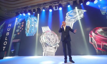 HUBLOT Takes Over The Crystal Box for the “Sapphire Night” Party