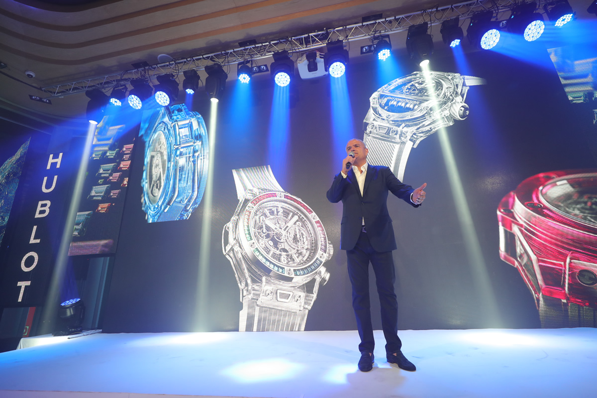 HUBLOT Takes Over The Crystal Box for the “Sapphire Night” Party
