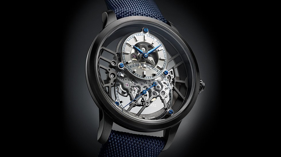 PREVIEW NEW COLLECTION 2019: GRANDE SECONDE SKELET-ONE CERAMIC, A POWERFUL NEW TECHNICAL VERSION IN BLACK AND BLUE