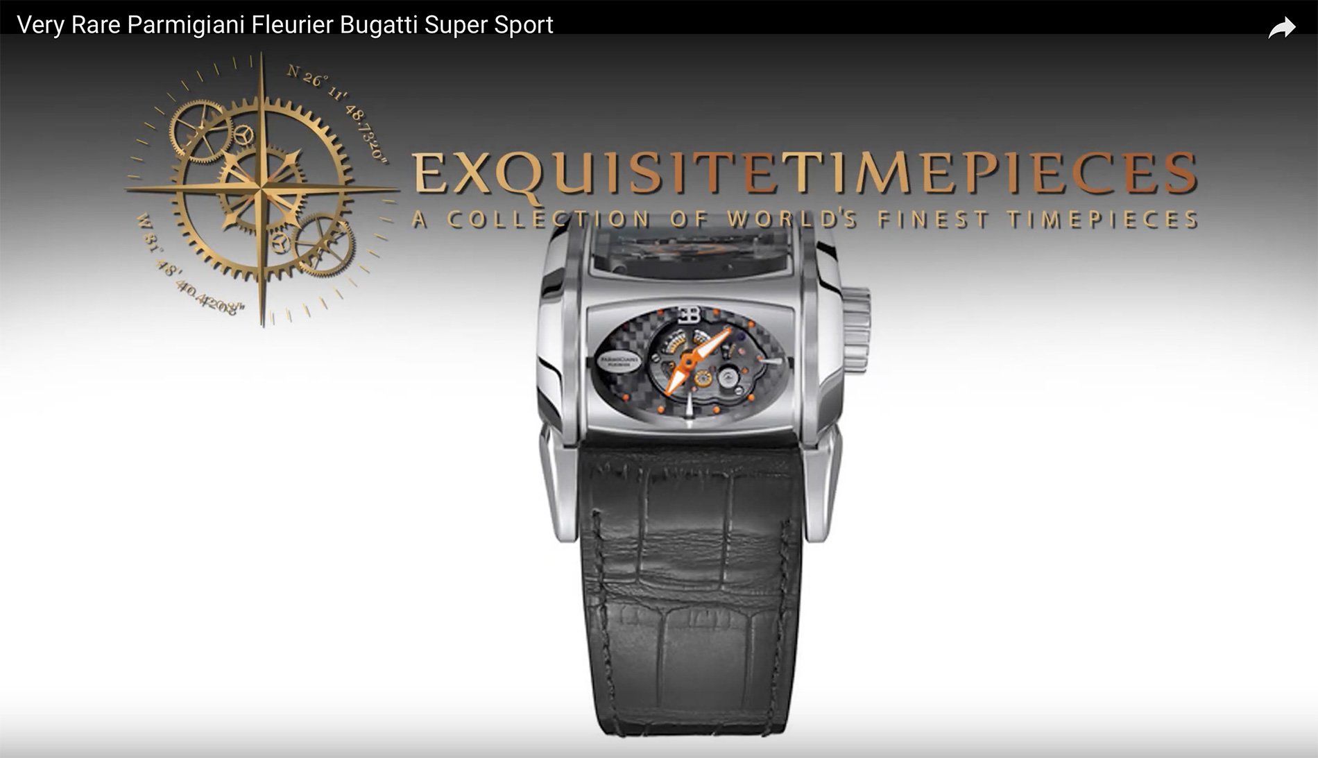 Very Rare Parmigiani Fleurier Bugatti Super Sport