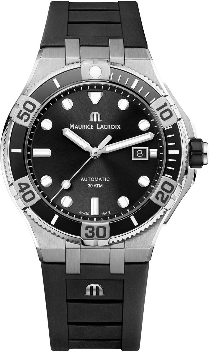 MAURICE LACROIX AIKON VENTURER BLACK DIAL ON STRAP