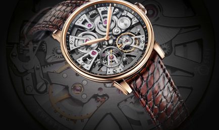 Arnold & Son reinterprets its emblematic, symmetrical skeleton Nebula in new proportions.