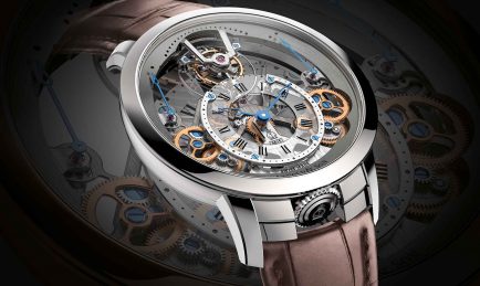 The distinguished Time Pyramid makes a brilliant comeback with a skeletonized flying tourbillon movement
