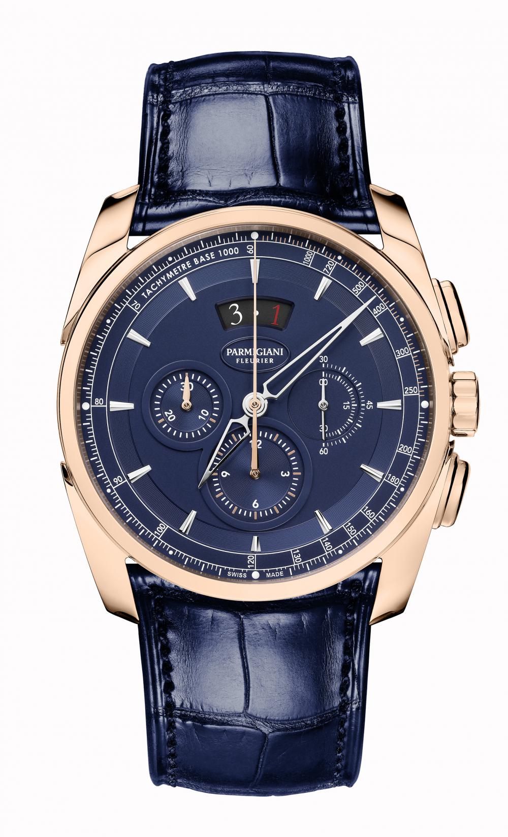 PARMIGIANI FLEURIER TONDA METROGRAPHE ROSE GOLD BLUE