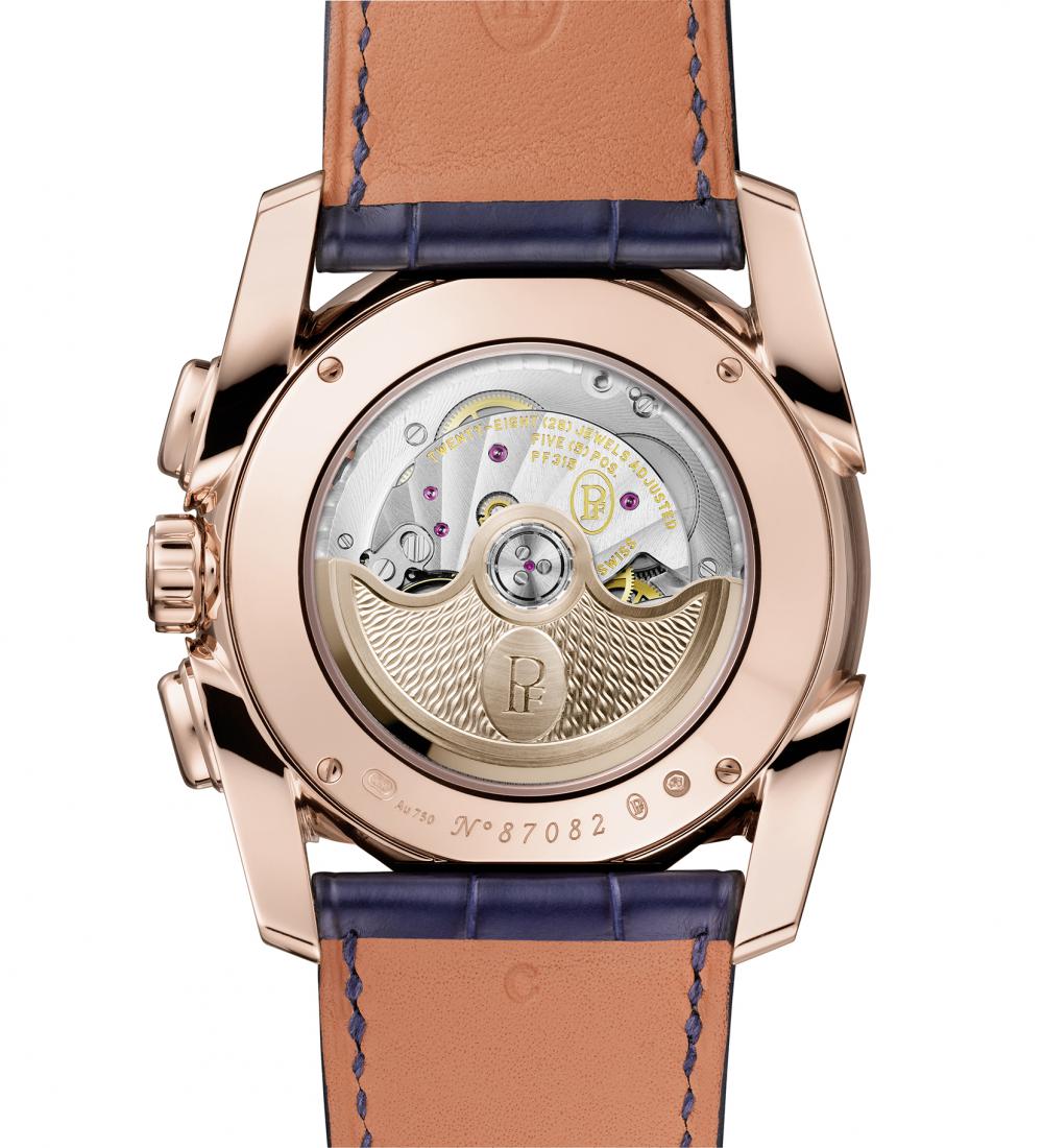 PARMIGIANI FLEURIER TONDA METROGRAPHE ROSE GOLD BLUE BACK
