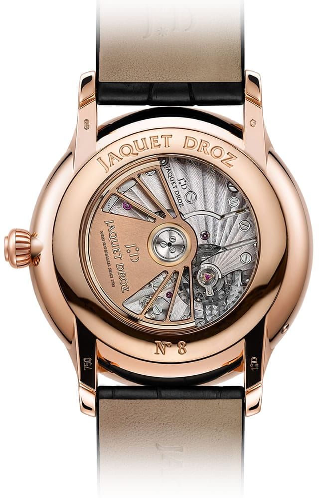 JAQUET DROZ GRANDE SECONDE MOON BLACK ENAMEL - Back