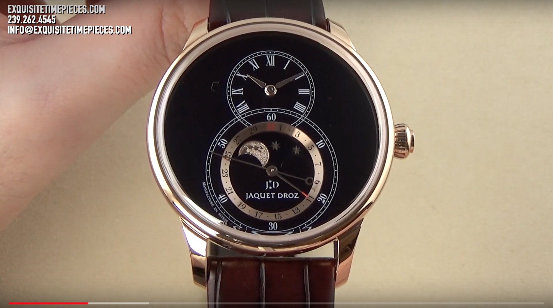 Jaquet Droz Grande Seconde Moon Black Enamel Review