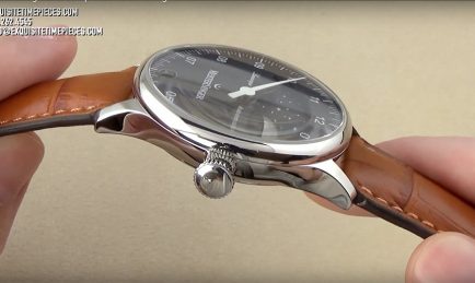 MeisterSinger Lunascope Blue LS908 Single Hand Watch with Moon Phase!