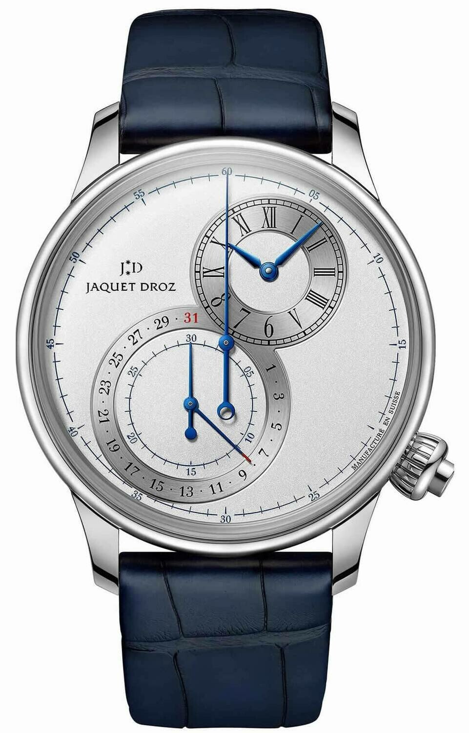 Jaquet Droz Grand Seconde Off-centered Chronograph Silver