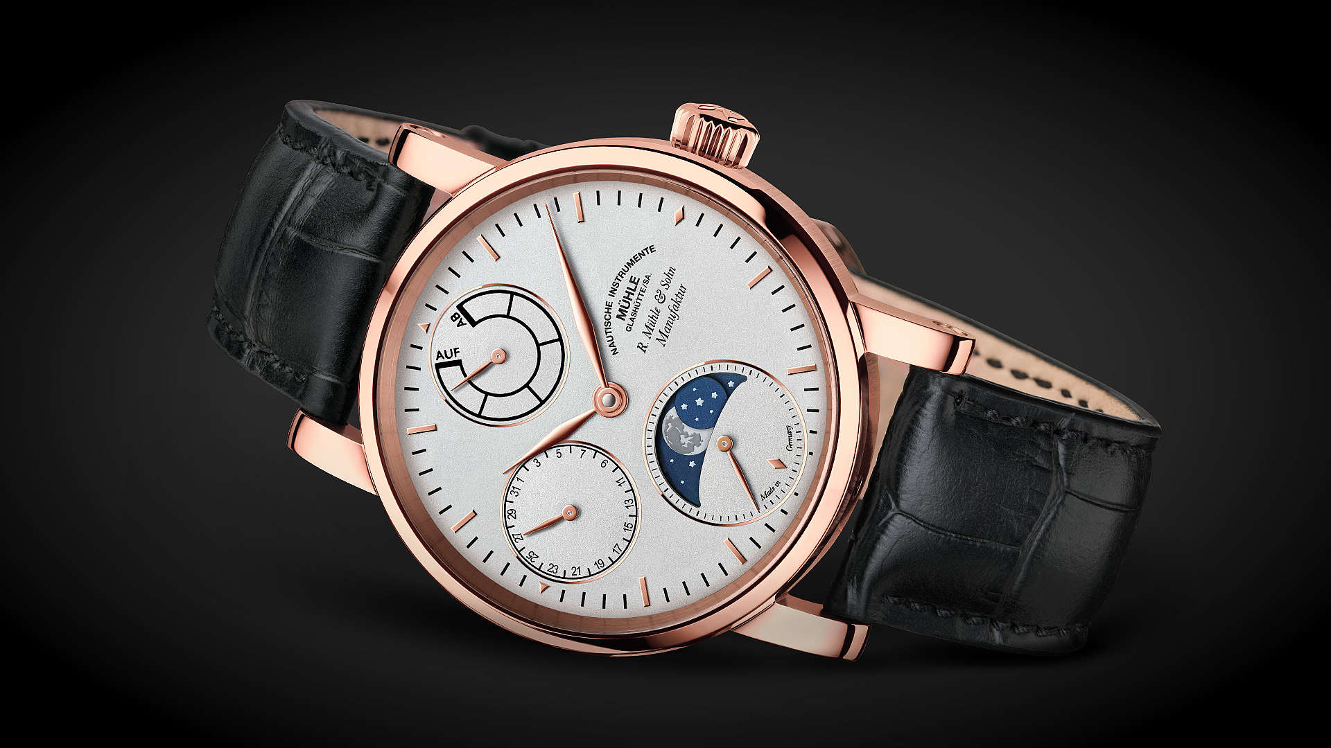Celebrating 150 Years of Existence with 150 Elegant Time Measuring Instruments: the Robert Mühle Mondphase