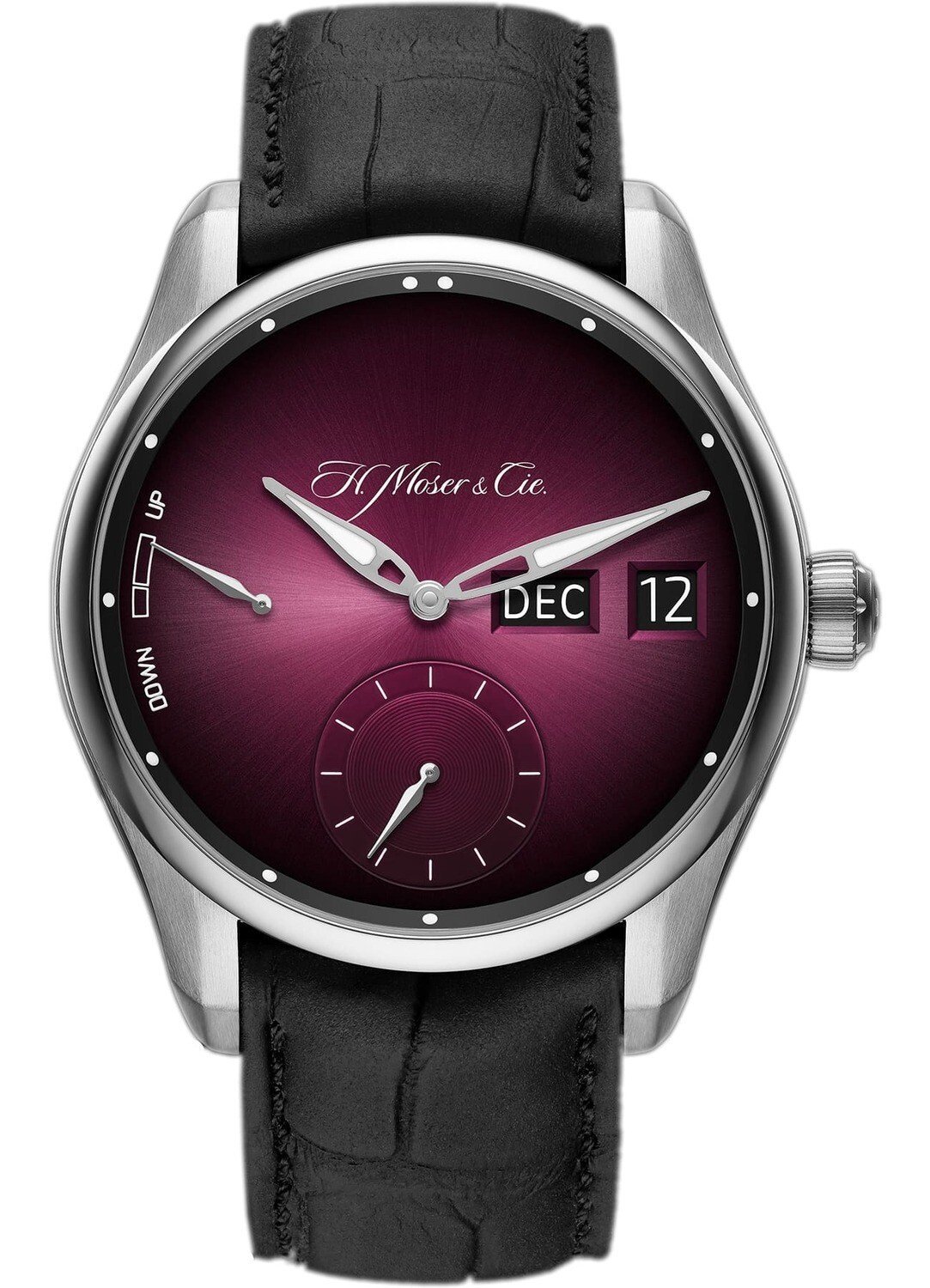 H. Moser & Cie. Pioneer Perpetual Calendar MD Burgundy Dial 