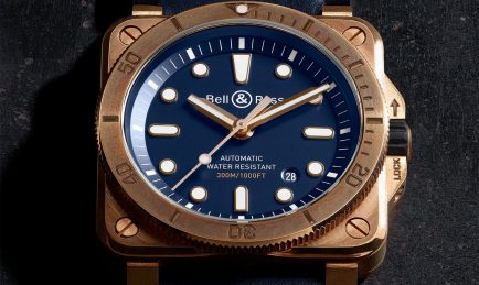 BR 03-92 DIVER BRONZE NAVY BLUE