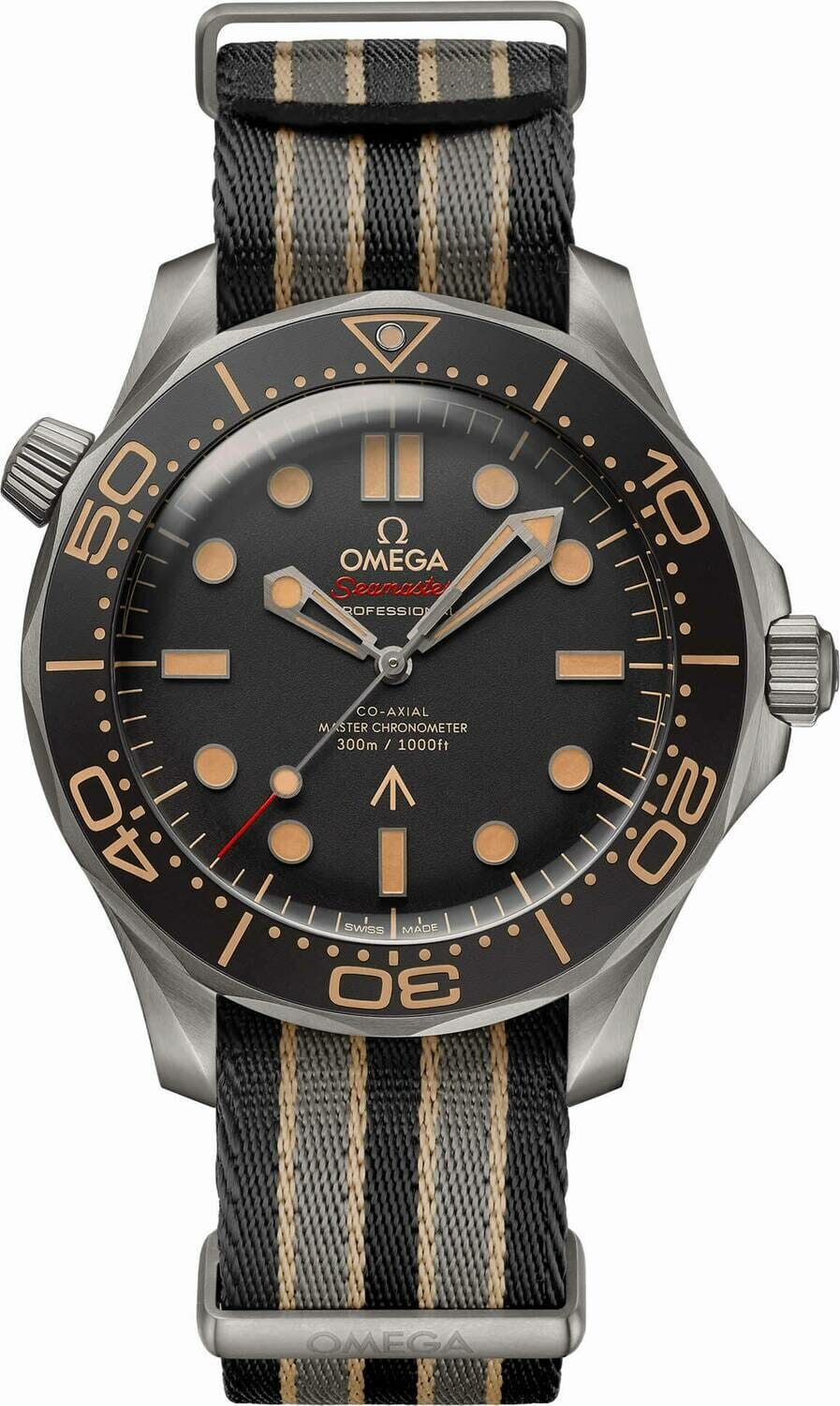 Omega Seamaster Diver 300 007 Edition on NATO Strap 