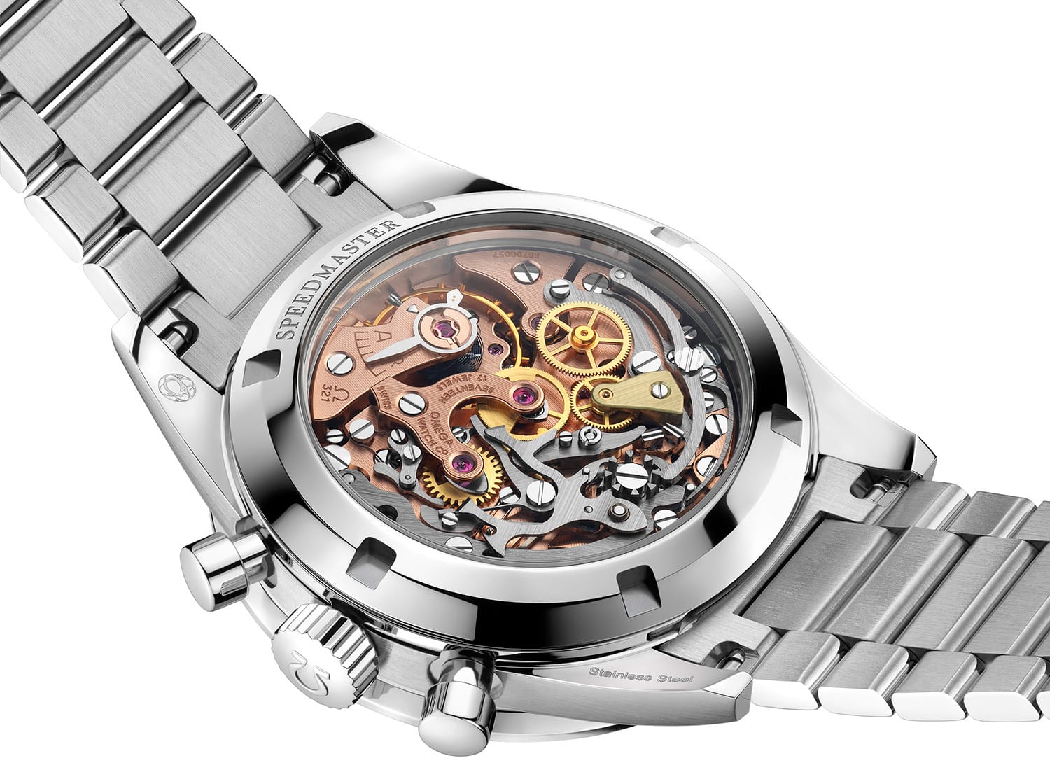 Omega Speedmaster Moonwatch 321 Stainless Steel - back